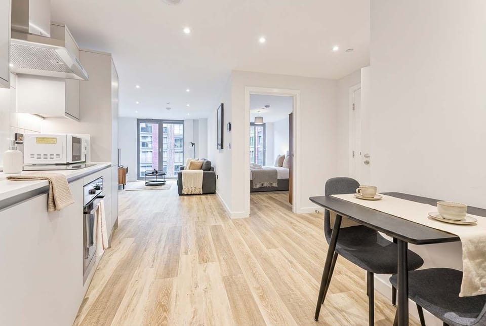 Living Space and Kitchen / Dining Area