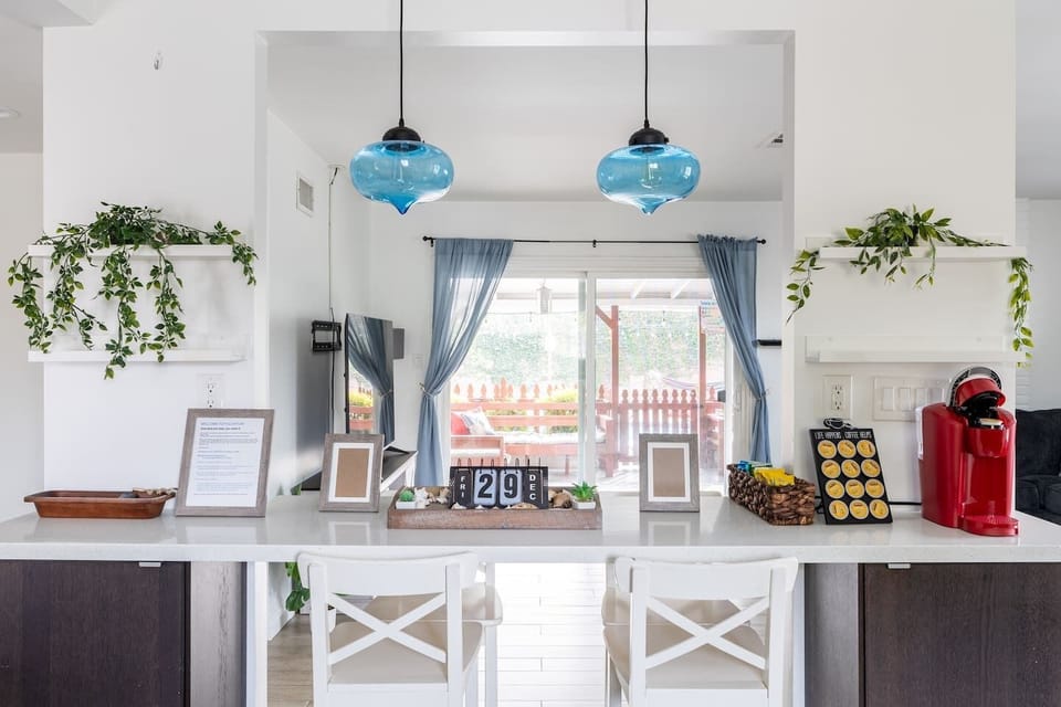 Space for drinking coffee together in the morning