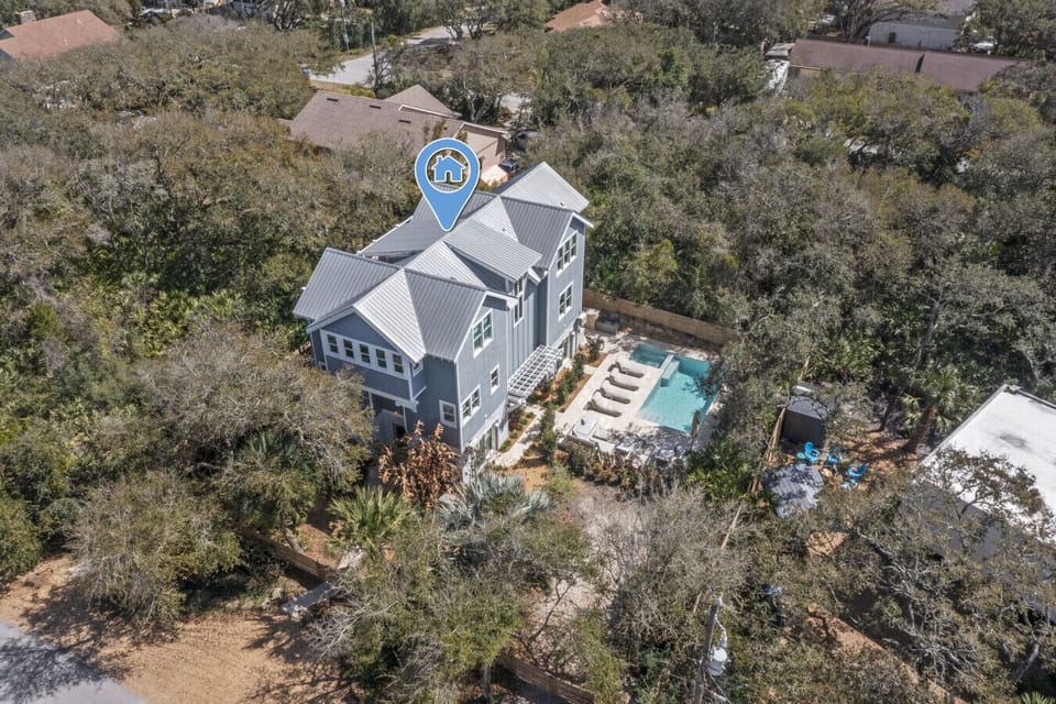 Another aerial view of the property