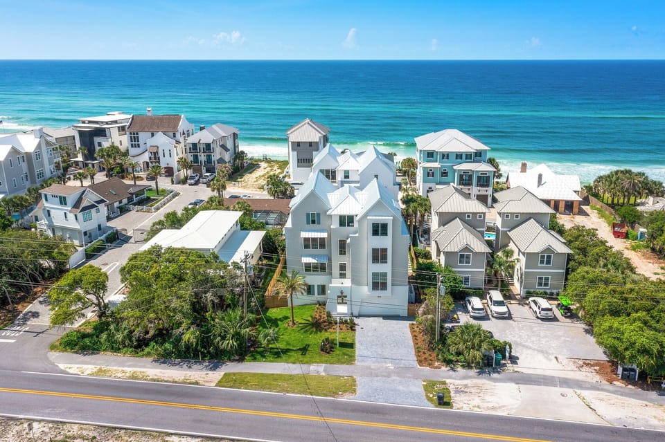 Aerial view of home