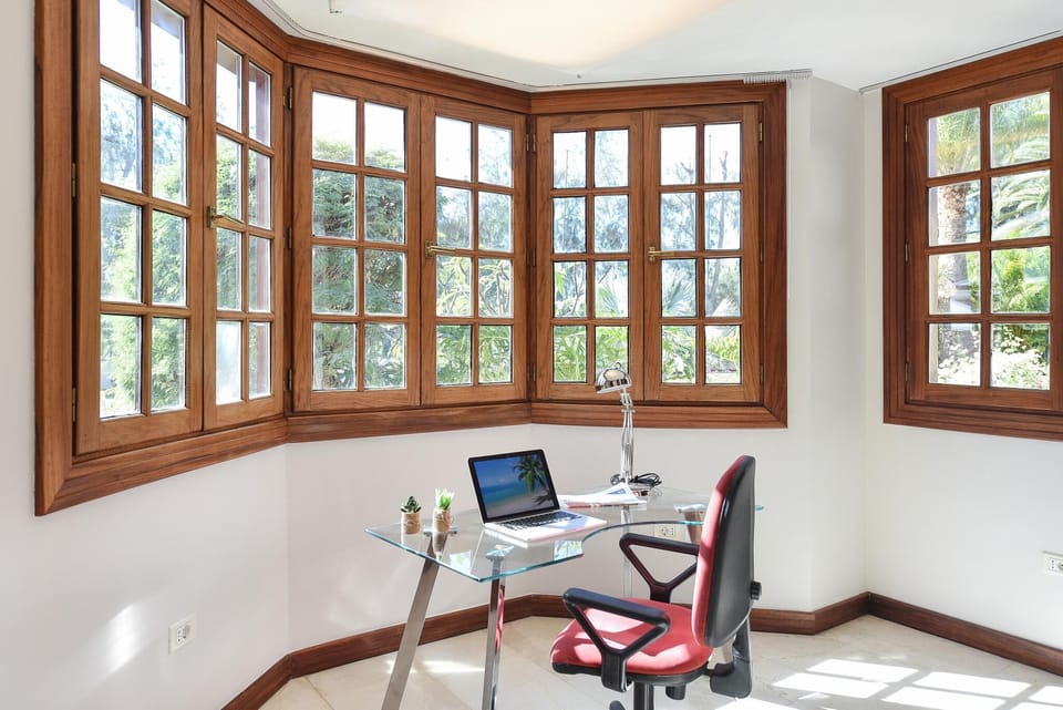 office, desk, study