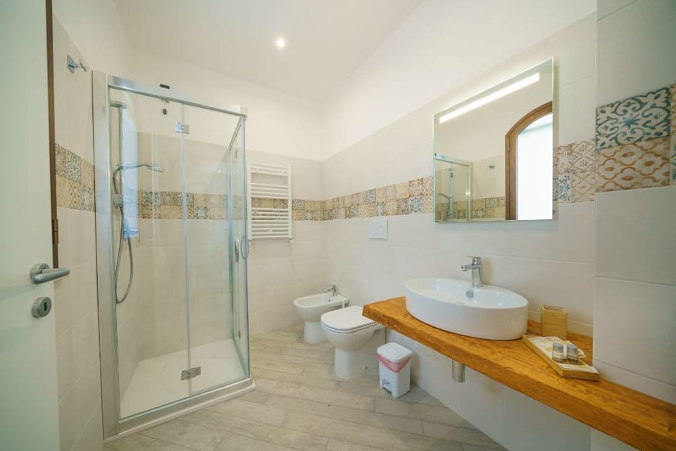 Free toiletries, hair dryer, bidet, towels
