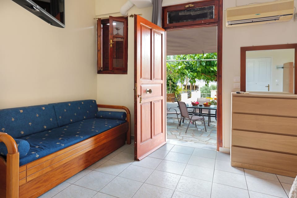 Basic Studio, Sea View (3 Adults ) | Hypo-allergenic bedding, blackout drapes, iron/ironing board, free WiFi