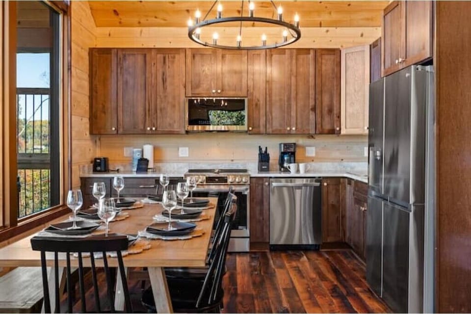 New stainless steel appliances