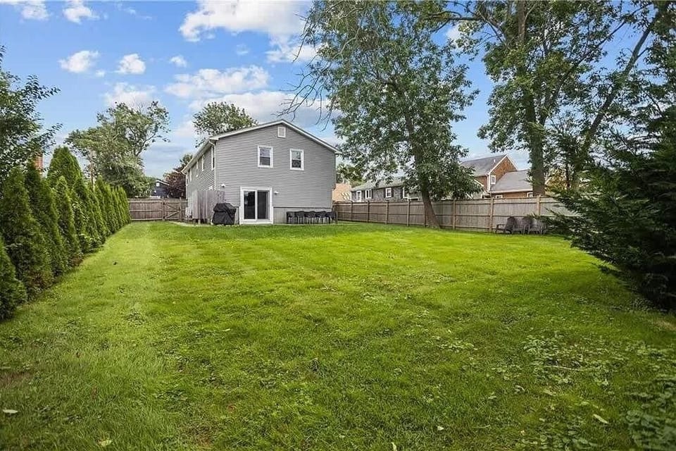 Backyard and House