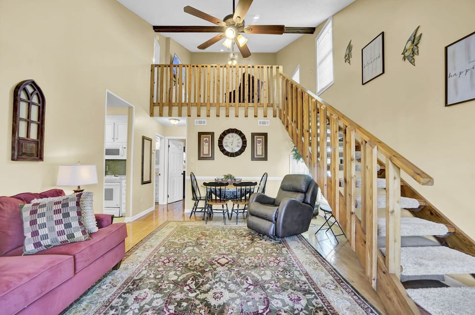 Two bedroom, two bath, two story townhouse