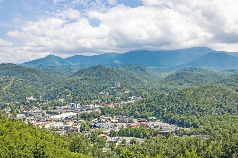Private Balcony with Smoky Mountain and Downtown Gatlinburg View from your Gatlinburg Condo