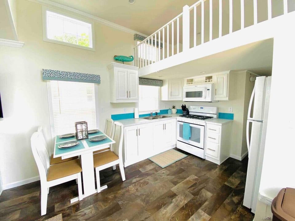 Dining and kitchen area.