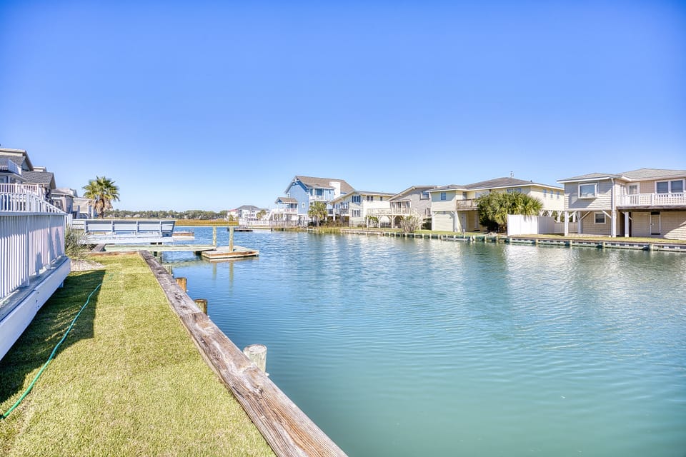 Backyard View by the Channel