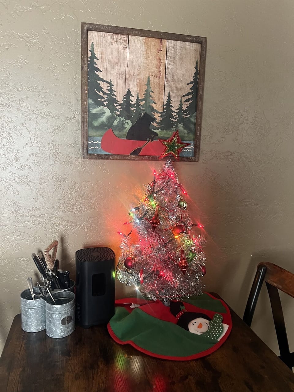 Christmas tree during the Holidays