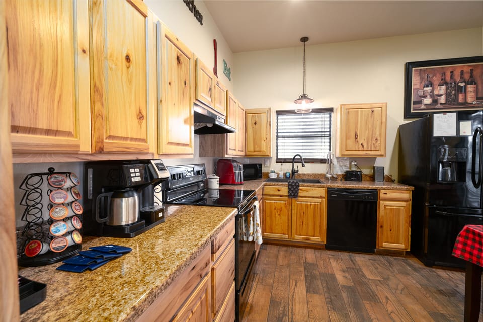 Fully stocked kitchen