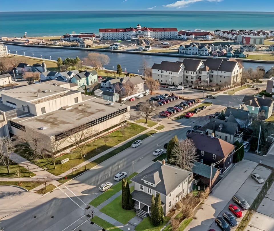 Home seen in bottom of picture. Walking distance to lake and restaurants!