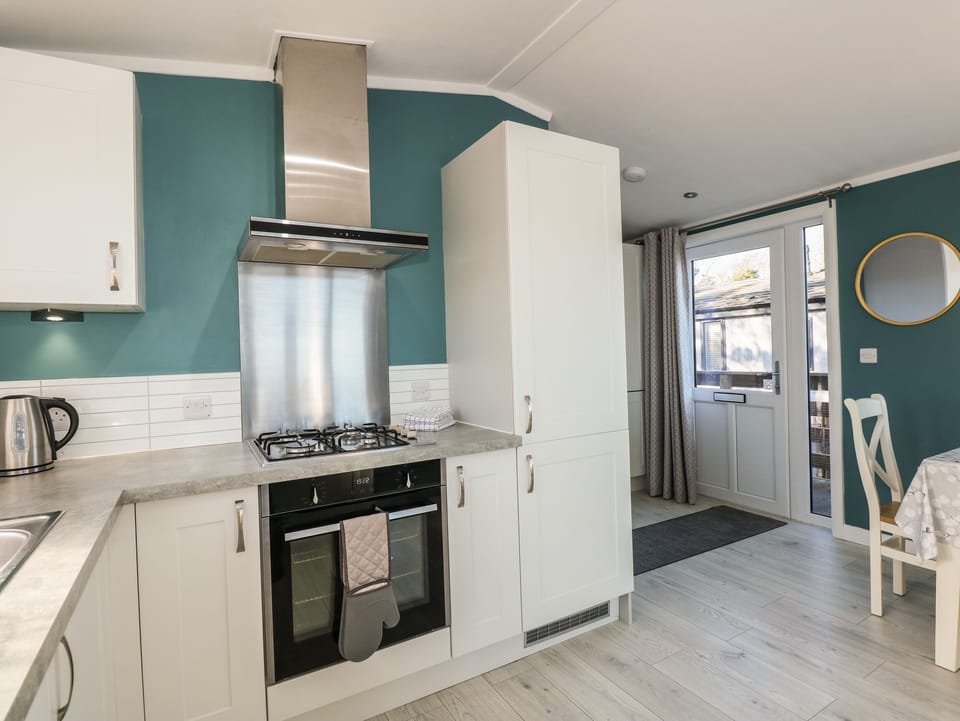 Fridge, dishwasher, electric kettle, toaster