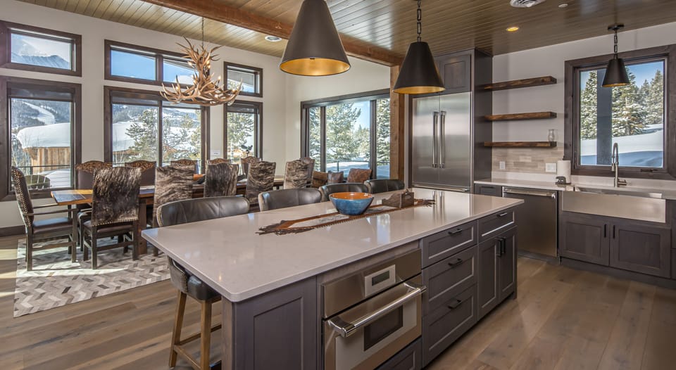 Open Kitchen and Dining Area