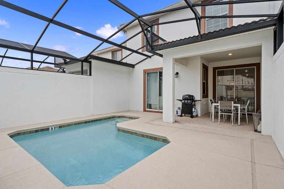 Dive into ultimate leisure with our outdoor area - a private pool, BBQ grilll