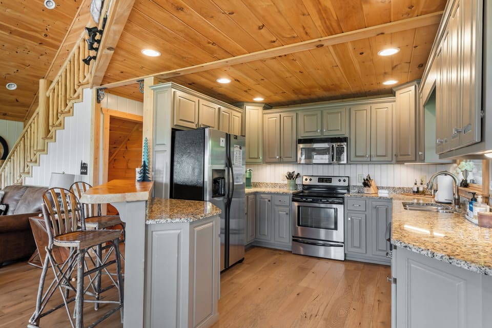 Always be part of the fun in open concept kitchen!