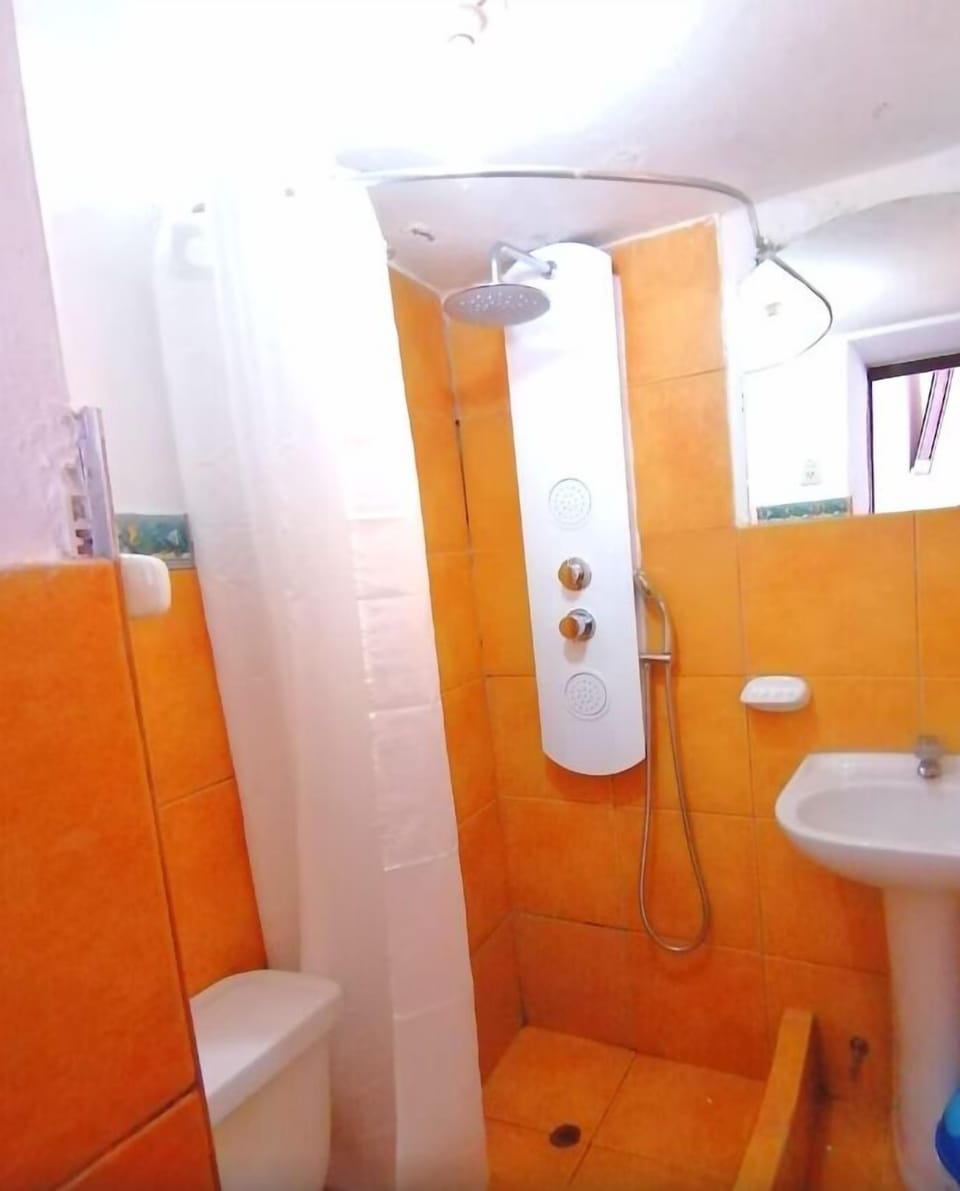 Standard Double Room | Bathroom | Combined shower/tub, jetted tub, hydromassage showerhead