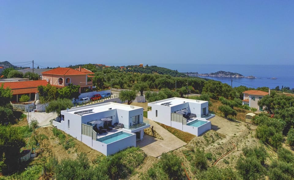 Polgar Villa 1 Corfu from Above