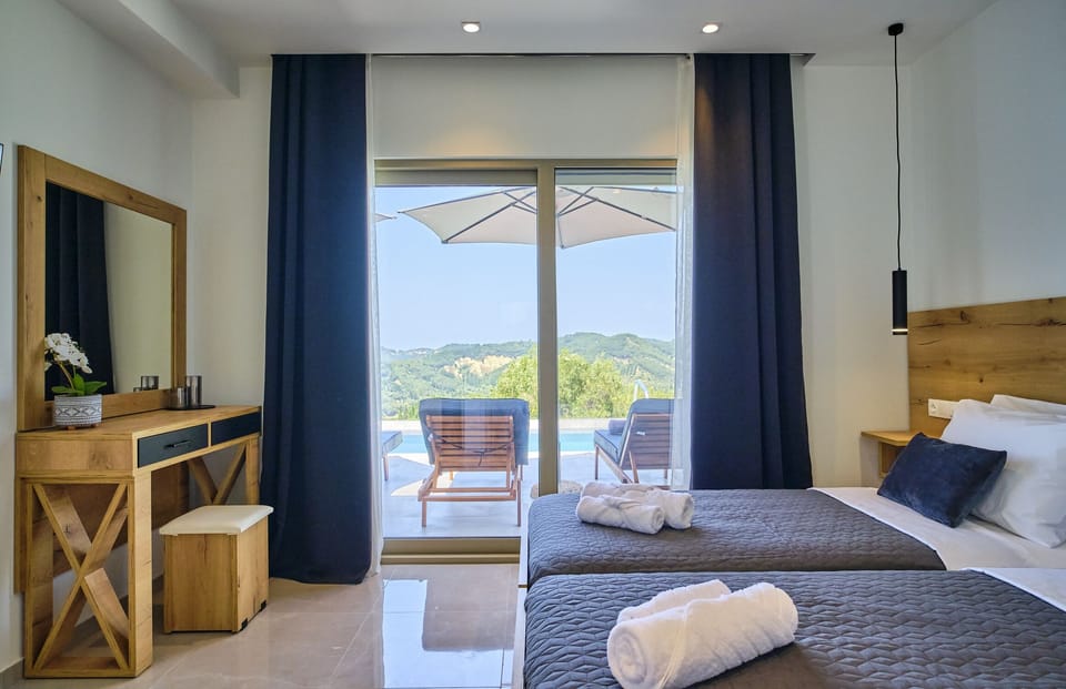 Polgar Villa 2 Corfu Bedroom