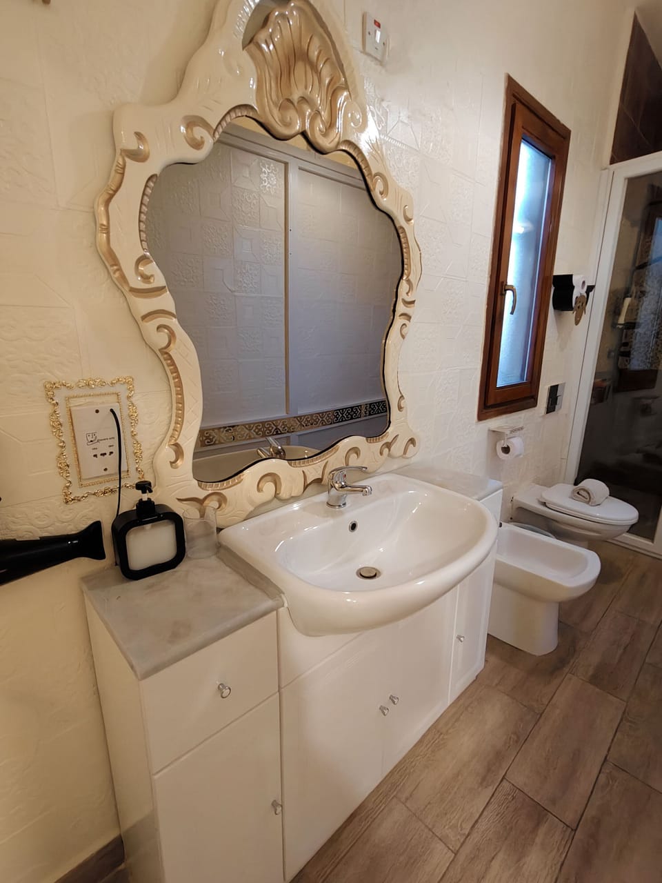 Family Quadruple Room, Sea View | Bathroom | Shower, hair dryer, towels, toilet paper