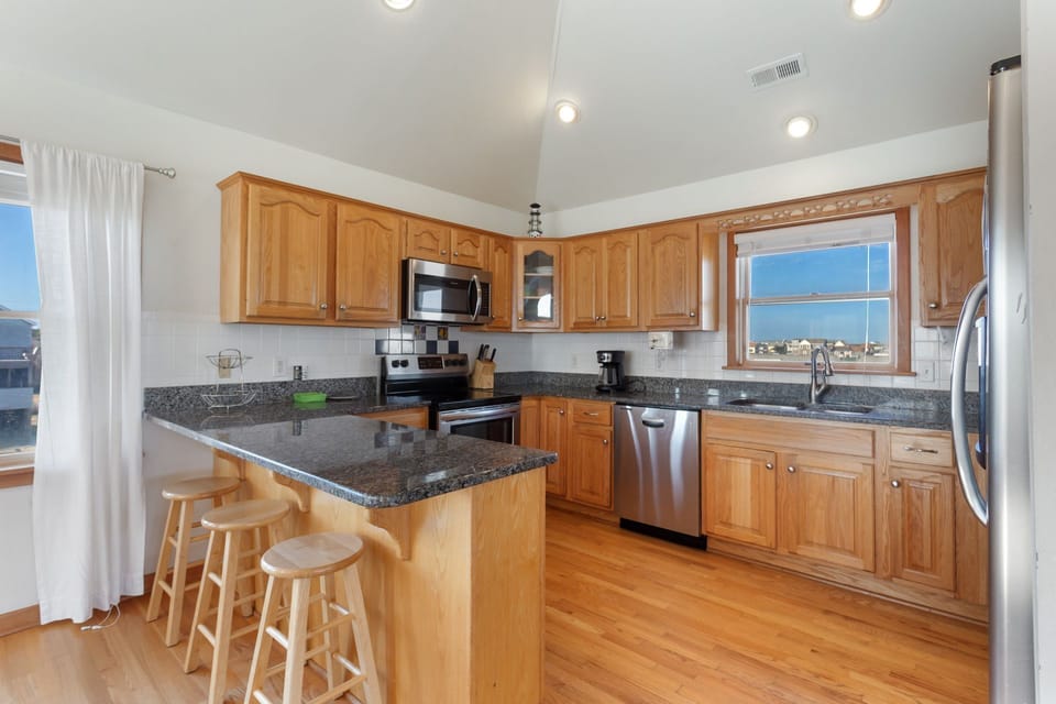 The spacious Kitchen is ideal for memorable family meals.
