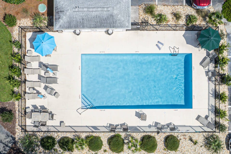 Areial view of community pool