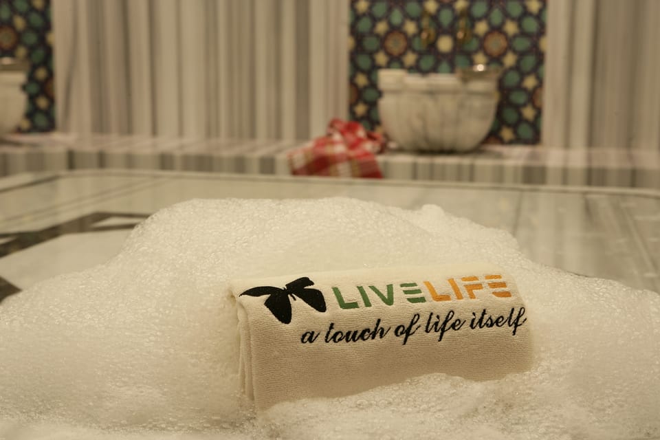 Turkish bath, aromatherapy, body scrubs, facials, reflexology