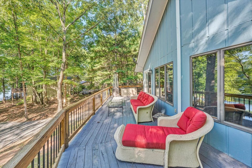Relax on the private patio, complete with outdoor seating and a perfect spot for enjoying the fresh air.