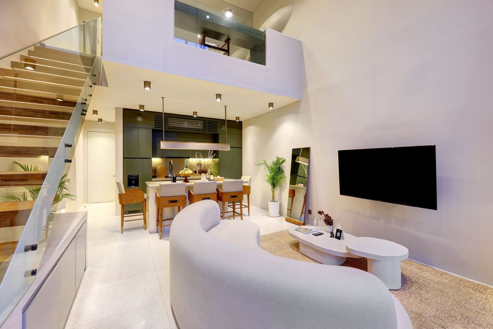 Executive Townhome, 2 Bedrooms | Living area | Flat-screen TV