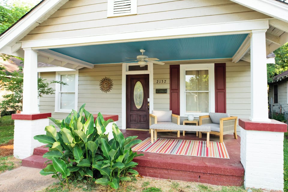 Relax on our front porch and watch the world go by.
