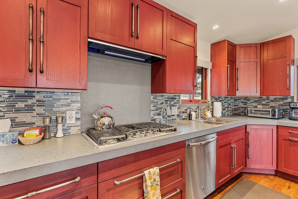 Fully stocked kitchen
