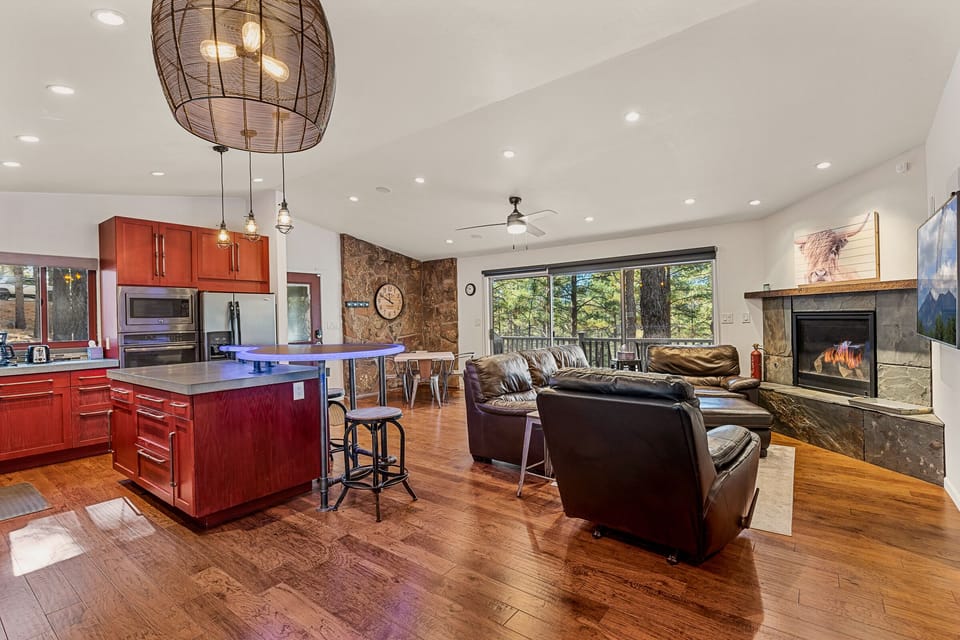 Open living areas