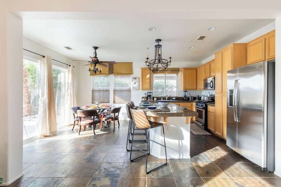 Spacious and bright kitchen to put together meals for your entire group