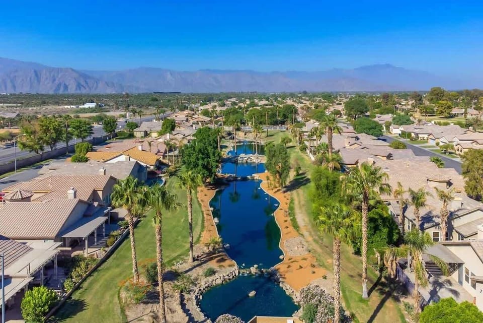 Artificial pond view