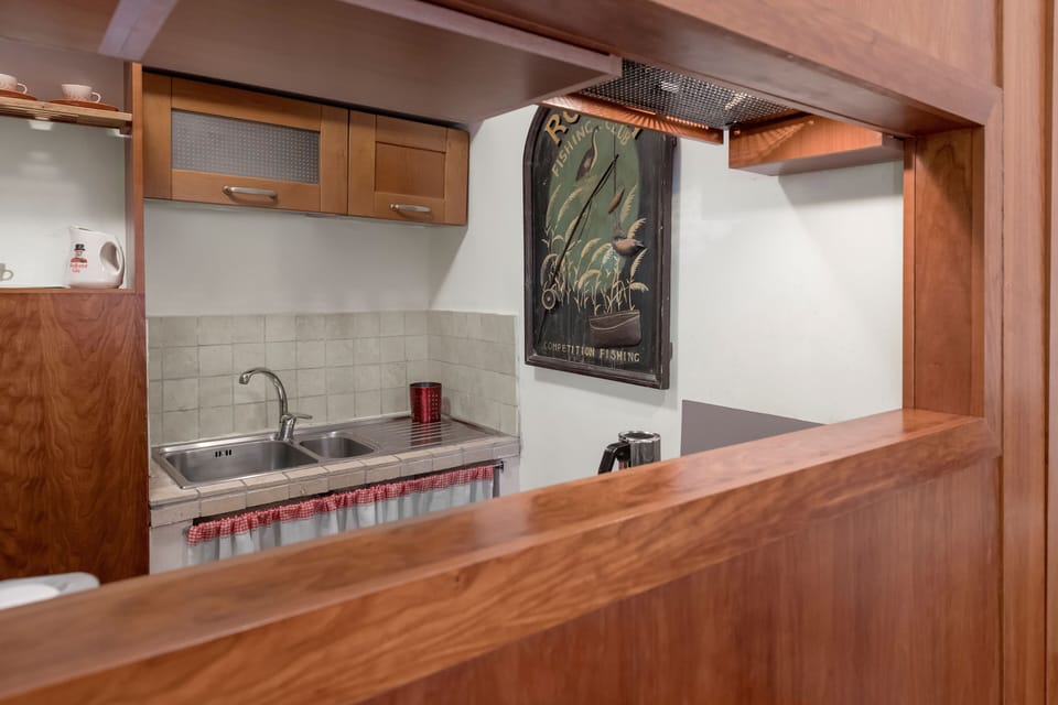 Standard Apartment | Private kitchen | Full-size fridge, oven, stovetop, electric kettle