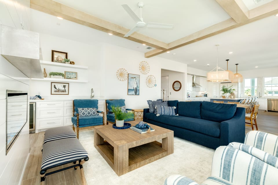 Spending time with the whole group is a breeze in the open living space