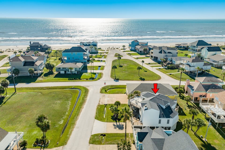 Beachside home located in the Pirates Beach neighborhood