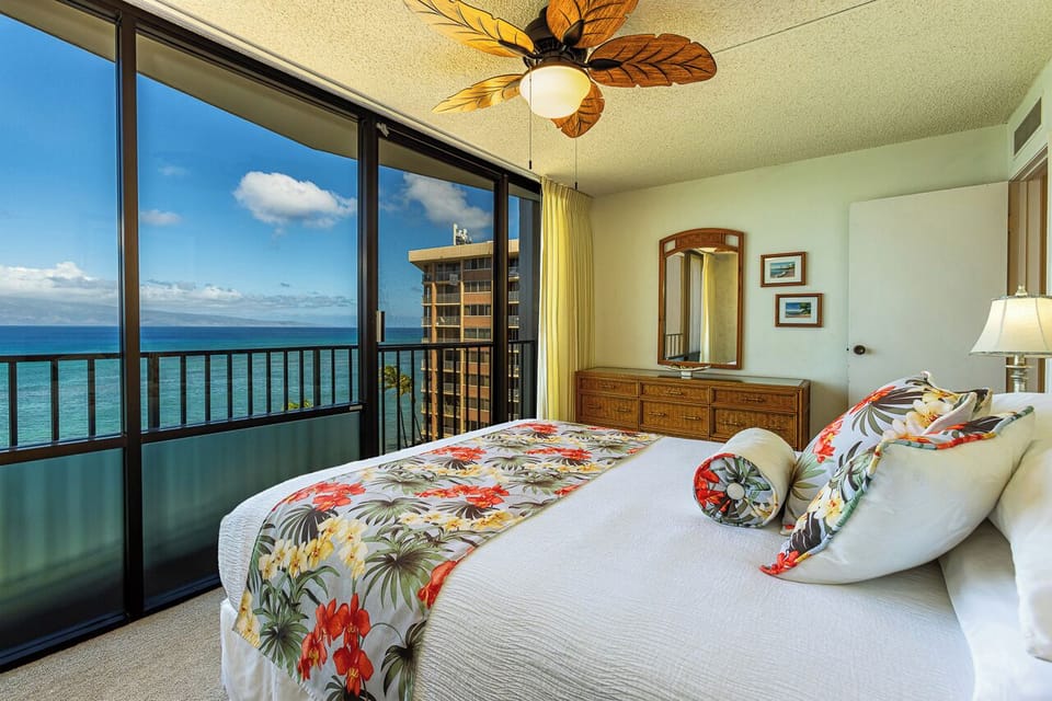 Wake up to breathtaking ocean views framed by floor-to-ceiling windows in your tropical island retreat. Your private balcony overlooks pristine turquoise waters, inviting you to step outside for morning coffee or sunset watching.