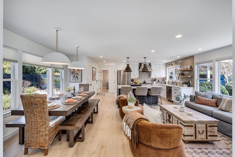 Dining & Living Area: Bright and airy space perfect for savoring meals and laughter!