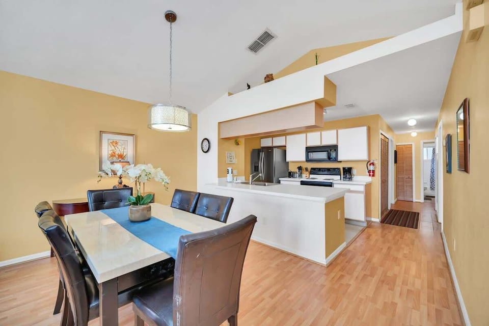 Open Dining Area Adjacent to the Modern Kitchen