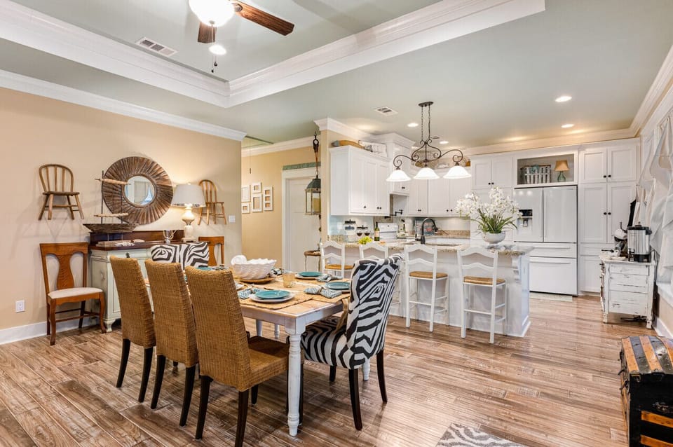 Create lasting memories around the table in this seven-seater dining haven