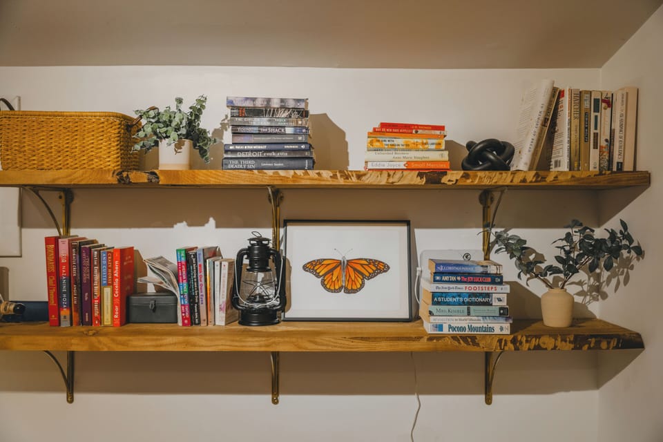 Our mascot and a wide variety of reading options