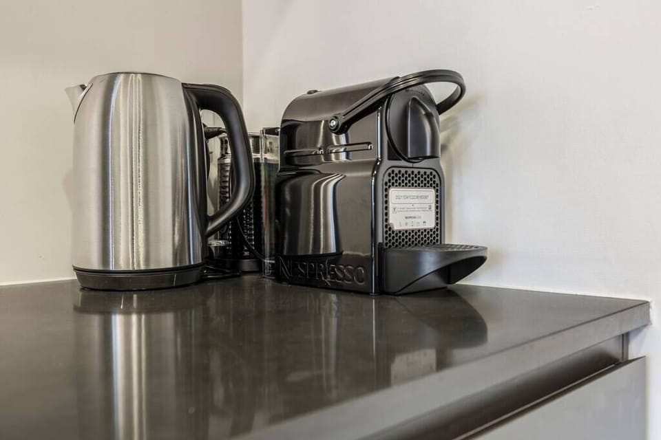 How can we forget your morning coffee? Coffee machine and electric kettle!