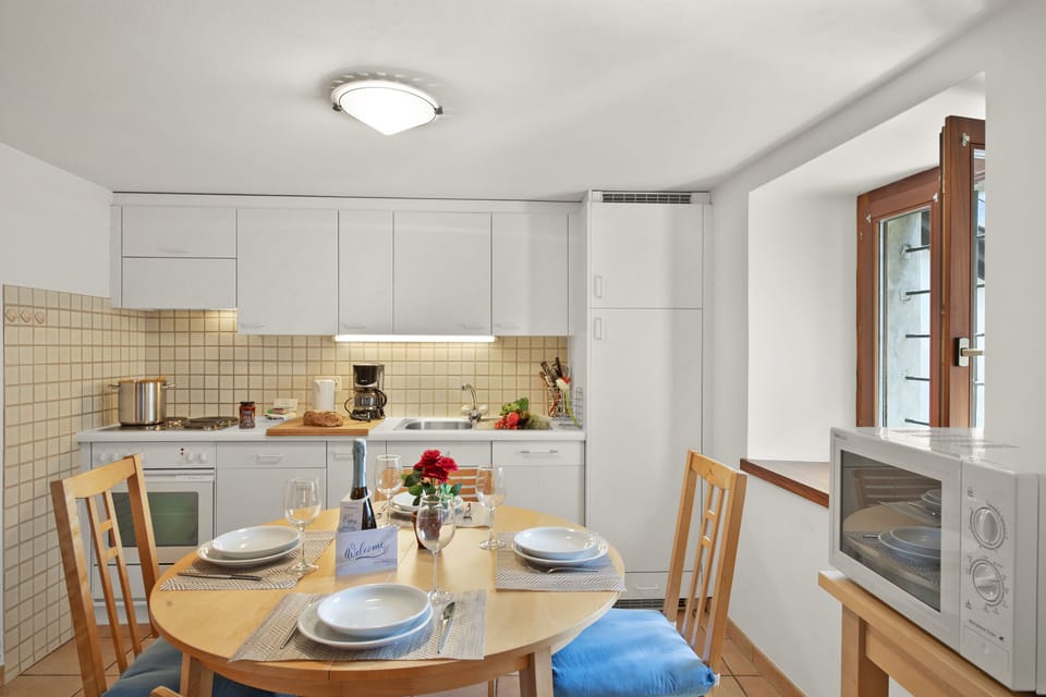 Kitchen and dining area