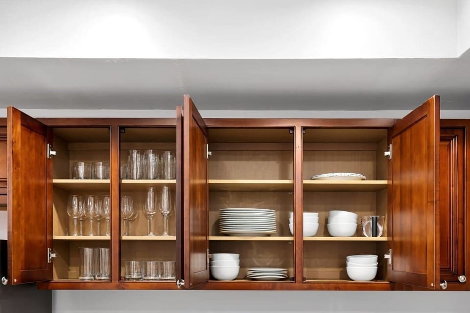 Full stocked kitchen awaits for your culinary masterpieces