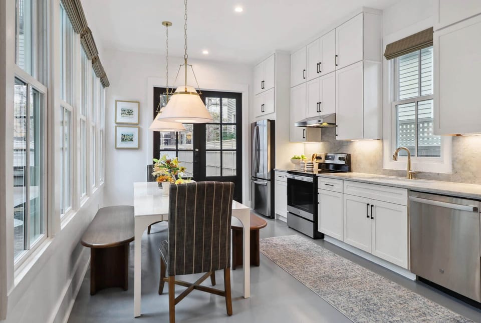 Kitchen | Kitchen Full View with Natural Light | First Floor