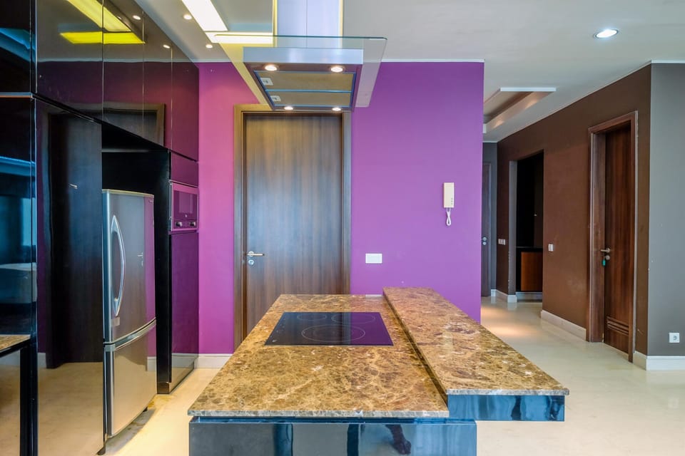 Apartment | Private kitchen | Full-size fridge, stovetop