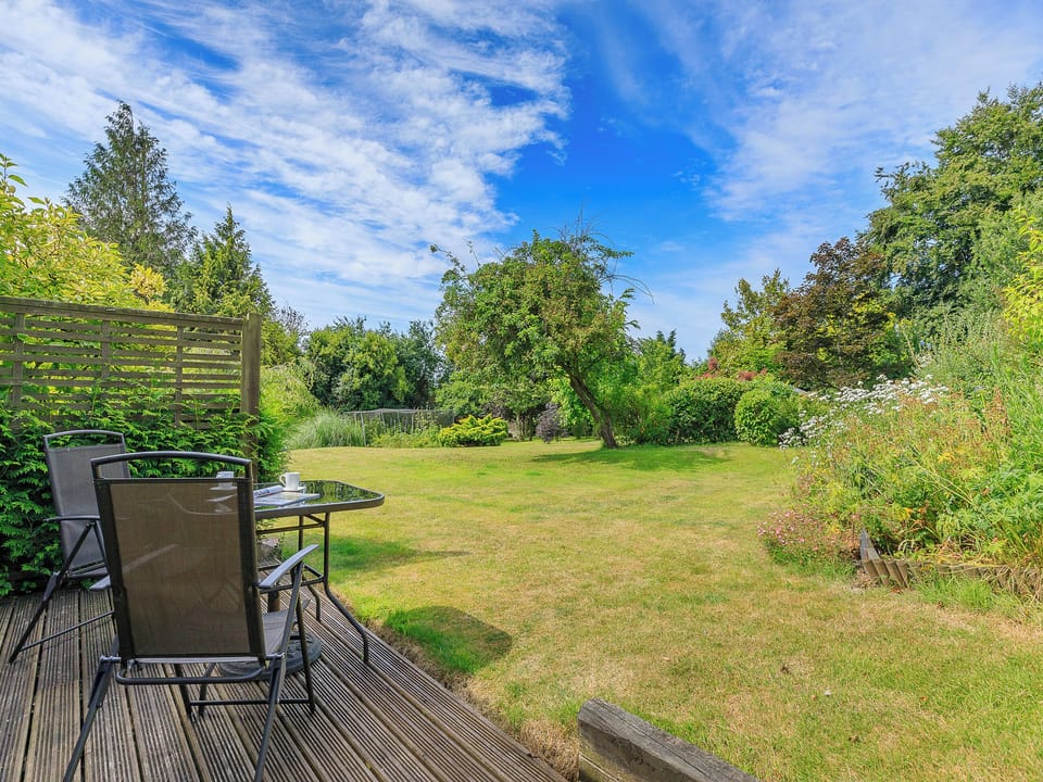 Sitting-out-area | Flaxpool Well Garden Room, Crowcombe, near Taunton