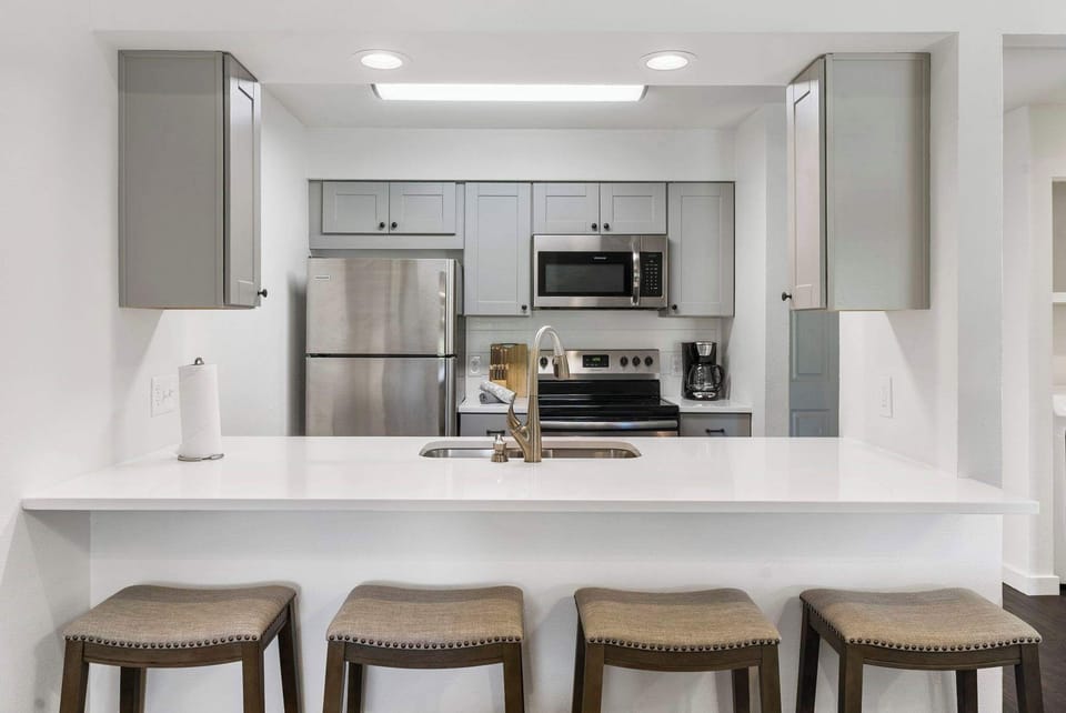 Condo, Multiple Beds, Pool Access, Golf View (Quackerdoodle Landing ) | Private kitchen | Coffee/tea maker