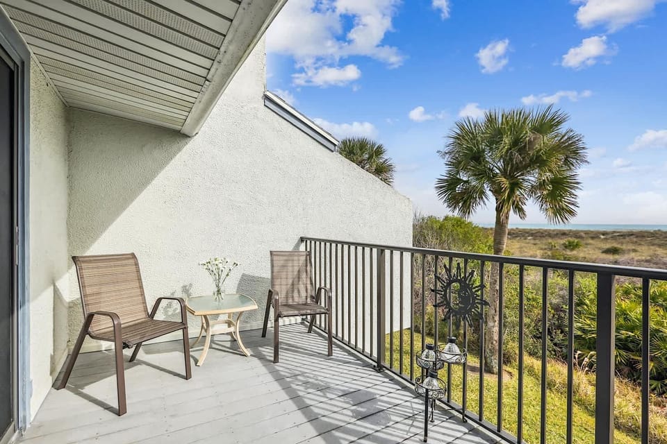 - Balcony with chairs perfect for morning coffee or evening chats  
- Enjoy open views of ocean skies and refreshing salty breezes  
- A calming space to relax unwind and recharge during your stay  
